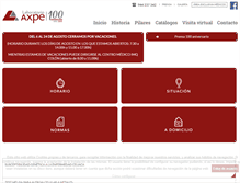 Tablet Screenshot of laboratorioaxpe.com